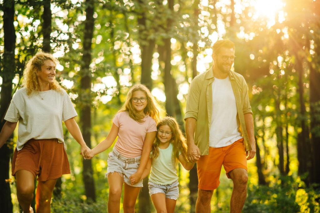 family holiday at Woodhall Country Park